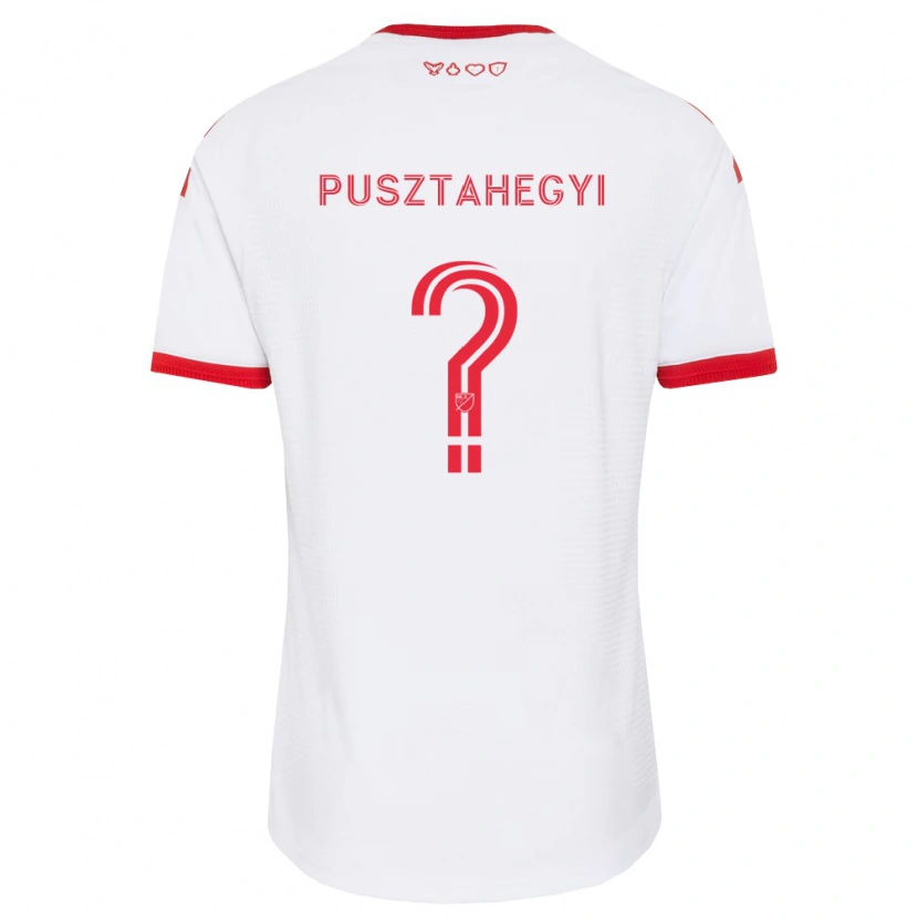 Danxen Børn Tristan Pusztahegyi #0 Hvid Rød Sort Udebane Spillertrøjer 2026/27 Trøje T-Shirt