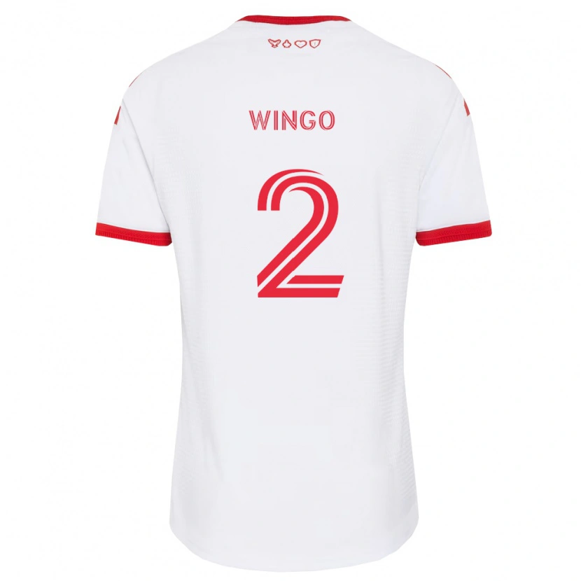 Danxen Børn Henry Wingo #2 Hvid Rød Sort Udebane Spillertrøjer 2026/27 Trøje T-Shirt