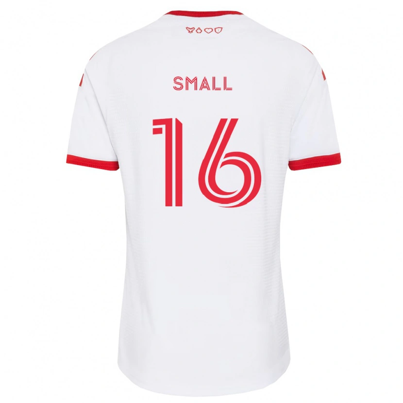 Danxen Børn Khaleel Small #16 Hvid Rød Sort Udebane Spillertrøjer 2026/27 Trøje T-Shirt