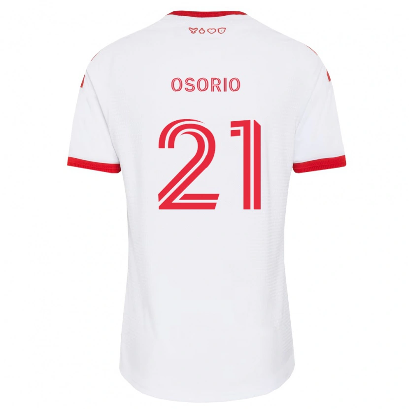Danxen Børn Jonathan Osorio #21 Hvid Rød Sort Udebane Spillertrøjer 2026/27 Trøje T-Shirt