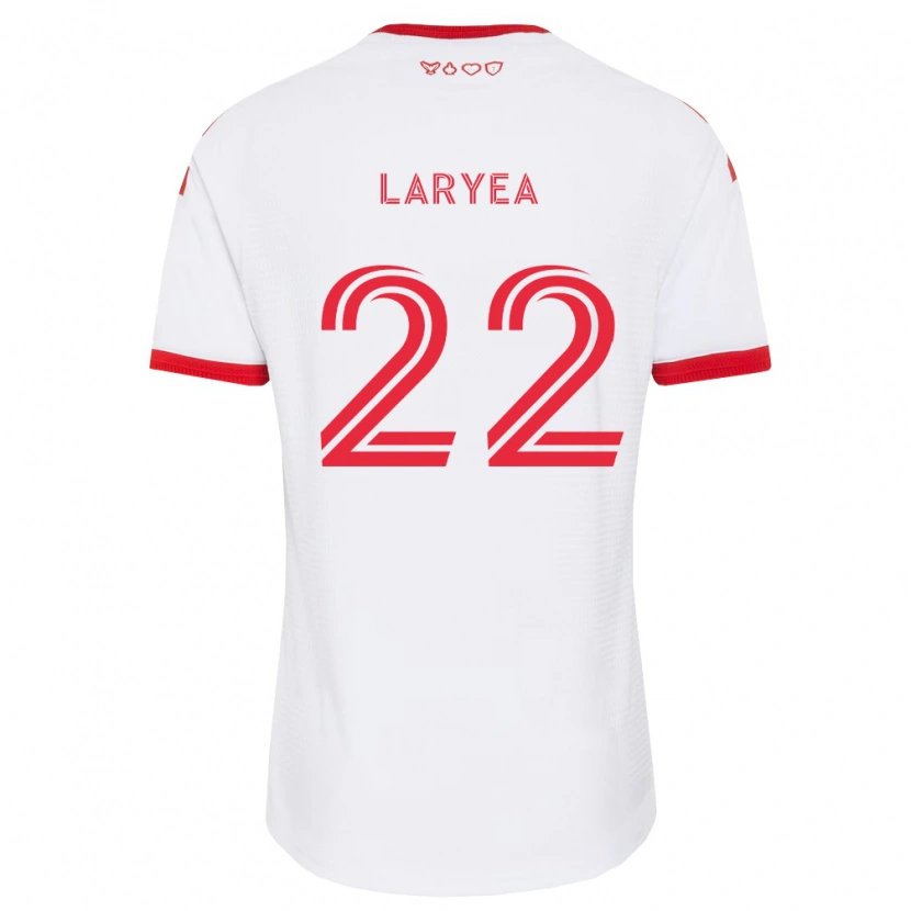 Danxen Børn Richie Laryea #22 Hvid Rød Sort Udebane Spillertrøjer 2026/27 Trøje T-Shirt