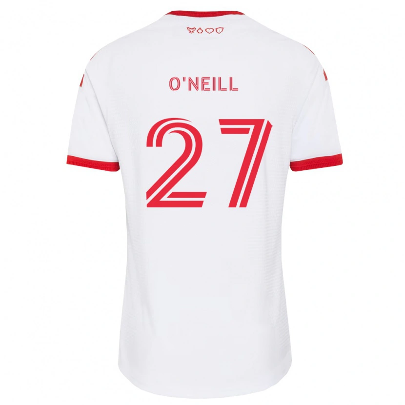 Danxen Børn Shane O'neill #27 Hvid Rød Sort Udebane Spillertrøjer 2026/27 Trøje T-Shirt