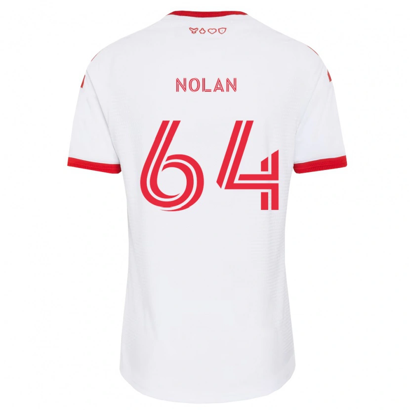 Danxen Børn Jahmarie Nolan #64 Hvid Rød Sort Udebane Spillertrøjer 2026/27 Trøje T-Shirt
