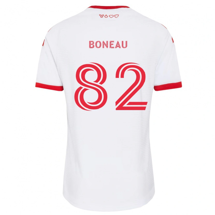Danxen Børn Bryce Boneau #82 Hvid Rød Sort Udebane Spillertrøjer 2026/27 Trøje T-Shirt