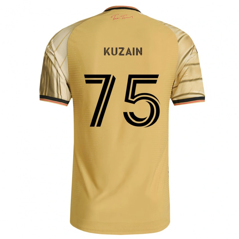Danxen Børn Wan Kuzain #75 Brun Gul Sort Udebane Spillertrøjer 2026/27 Trøje T-Shirt