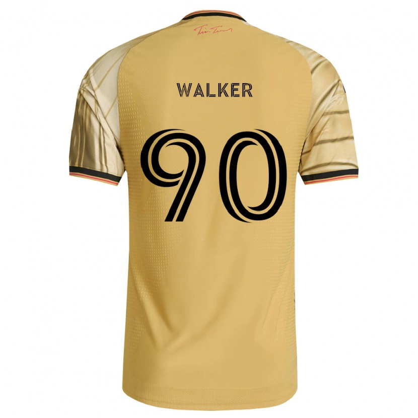 Danxen Børn Eric Walker #90 Brun Gul Sort Udebane Spillertrøjer 2026/27 Trøje T-Shirt