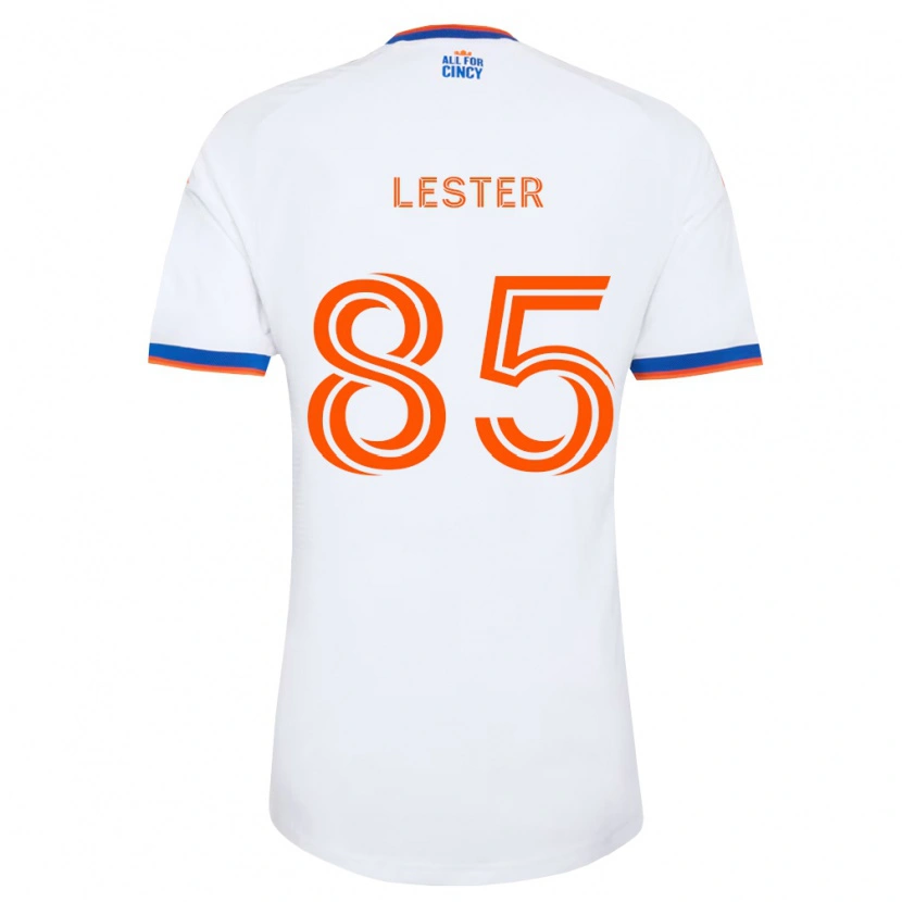 Danxen Børn Dominick Lester #85 Hvid Marineblå Orange Udebane Spillertrøjer 2026/27 Trøje T-Shirt