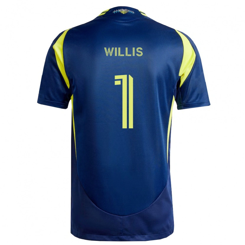 Danxen Børn Joe Willis #1 Gul Marineblå Udebane Spillertrøjer 2026/27 Trøje T-Shirt
