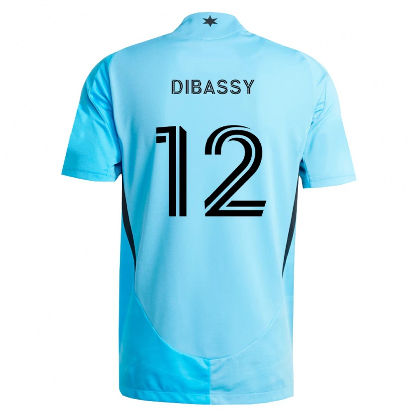 Danxen Børn Bakaye Dibassy #12 Lyseblå Sort Udebane Spillertrøjer 2026/27 Trøje T-Shirt