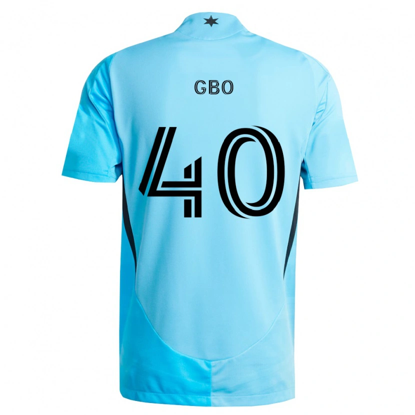 Danxen Børn Cedrik Gbo #40 Lyseblå Sort Udebane Spillertrøjer 2026/27 Trøje T-Shirt