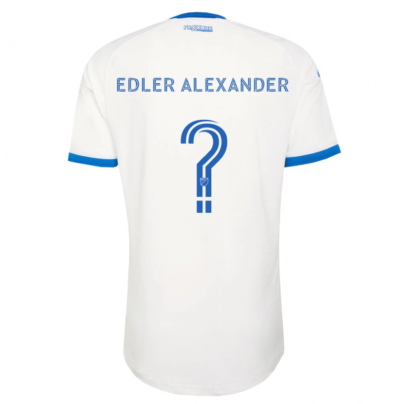 Danxen Børn Guesly Edler Alexander #0 Himmelblå Hvid Udebane Spillertrøjer 2026/27 Trøje T-Shirt