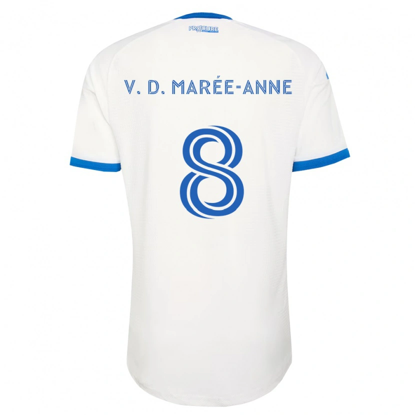 Danxen Børn Van Doesburg Marée-Anne #8 Himmelblå Hvid Udebane Spillertrøjer 2026/27 Trøje T-Shirt