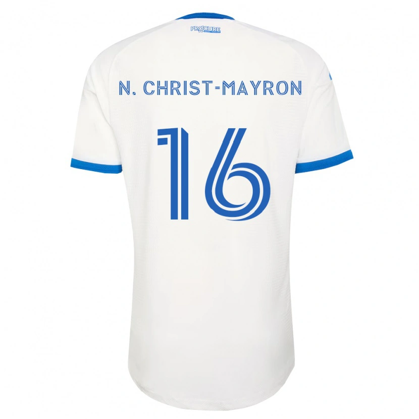 Danxen Børn Brou Aya N'ta Christ-Mayron #16 Himmelblå Hvid Udebane Spillertrøjer 2026/27 Trøje T-Shirt