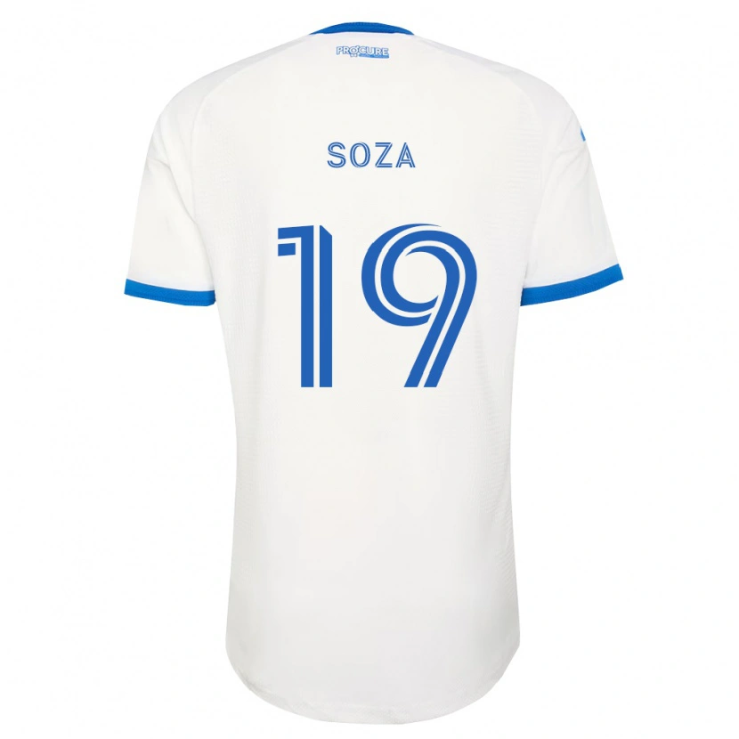 Danxen Børn Joel Soza #19 Himmelblå Hvid Udebane Spillertrøjer 2026/27 Trøje T-Shirt