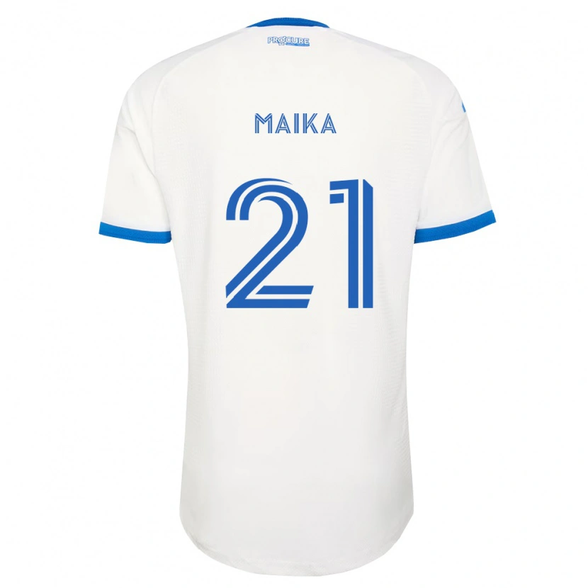 Danxen Børn Pouliot Maika #21 Himmelblå Hvid Udebane Spillertrøjer 2026/27 Trøje T-Shirt