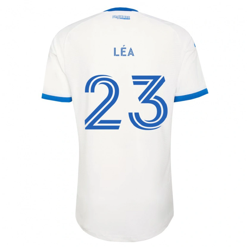 Danxen Børn Jacques Léa #23 Himmelblå Hvid Udebane Spillertrøjer 2026/27 Trøje T-Shirt