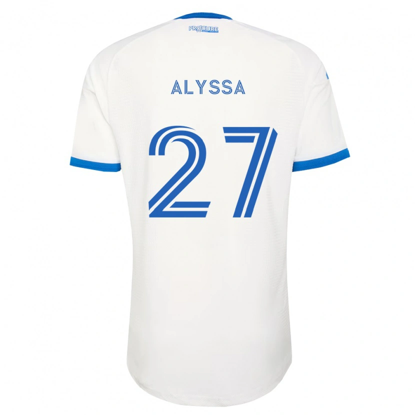 Danxen Børn Garreaud Alyssa #27 Himmelblå Hvid Udebane Spillertrøjer 2026/27 Trøje T-Shirt