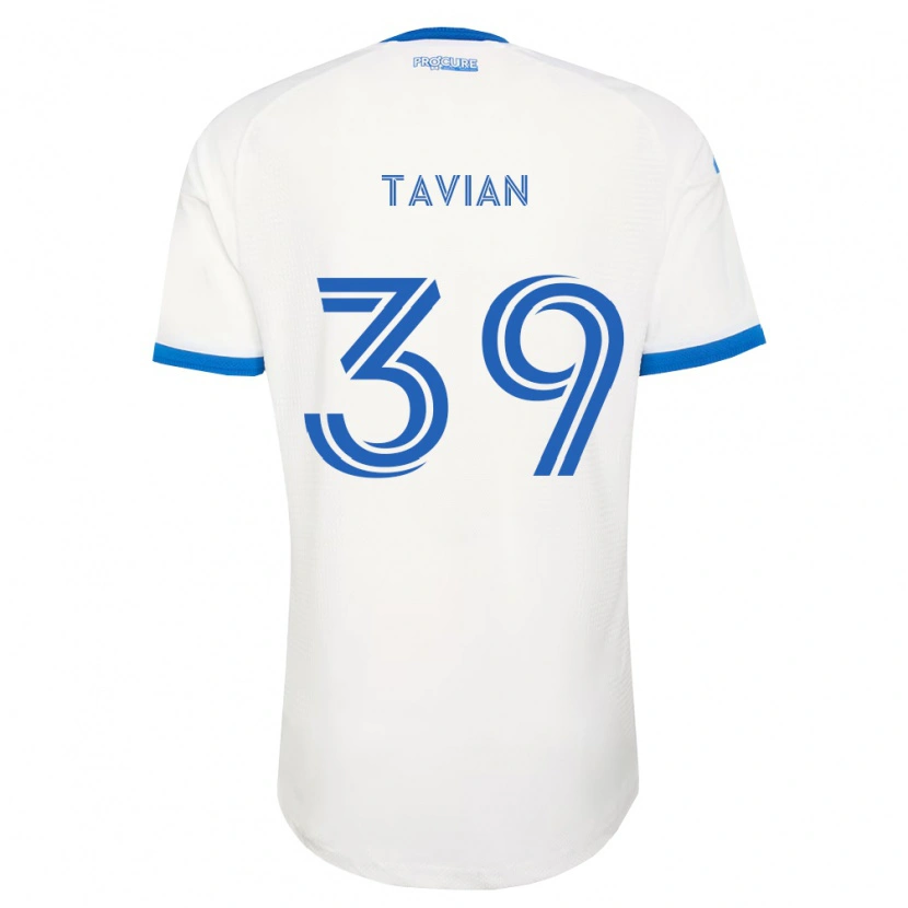 Danxen Børn Vandendort Tavian #39 Himmelblå Hvid Udebane Spillertrøjer 2026/27 Trøje T-Shirt