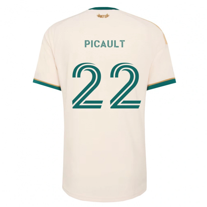 Danxen Børn Fafà Picault #22 Champagnegul Grøn Udebane Spillertrøjer 2026/27 Trøje T-Shirt