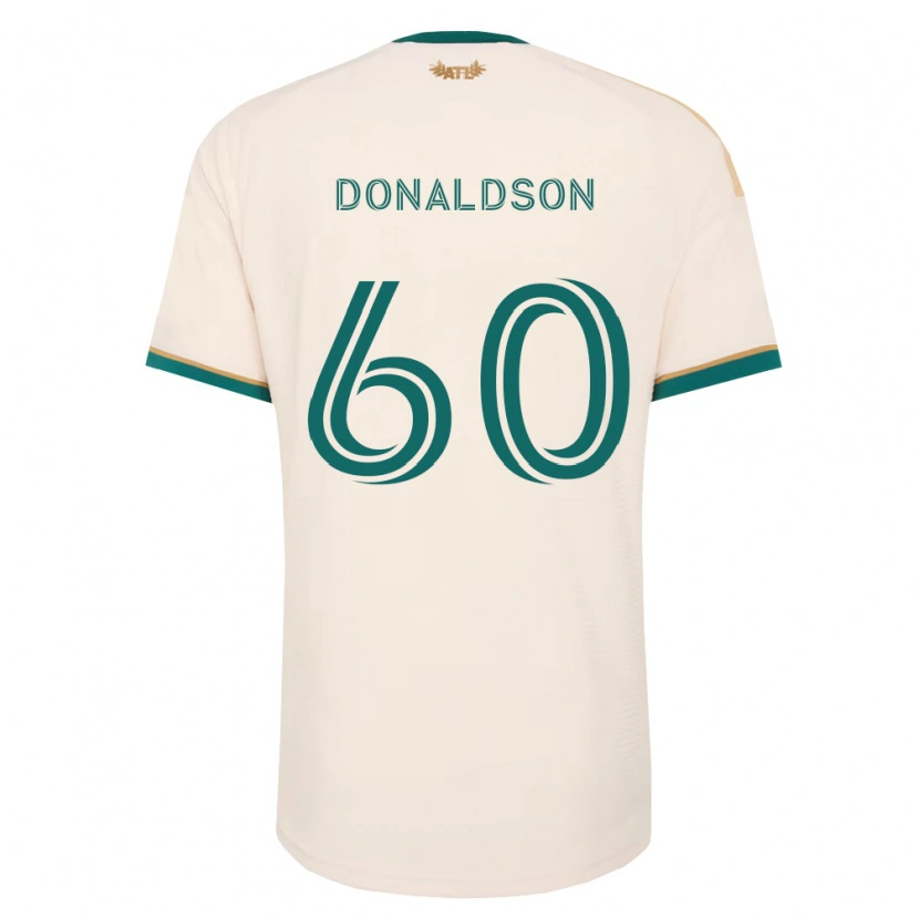 Danxen Børn James Donaldson #60 Champagnegul Grøn Udebane Spillertrøjer 2026/27 Trøje T-Shirt
