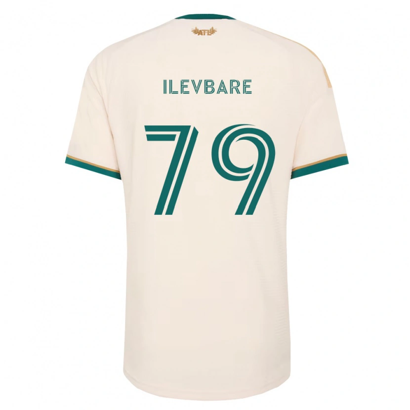 Danxen Børn David Ilevbare #79 Champagnegul Grøn Udebane Spillertrøjer 2026/27 Trøje T-Shirt