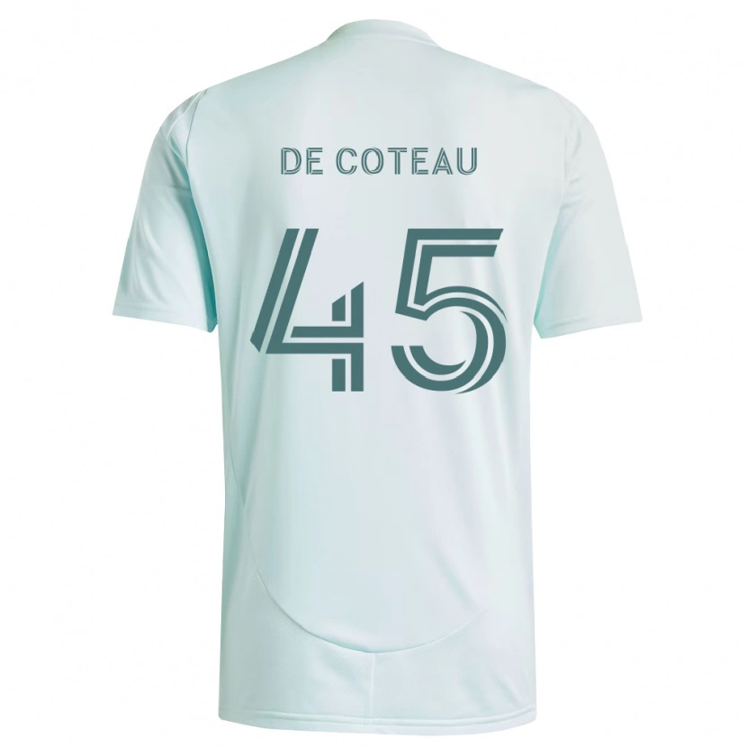 Danxen Børn Jabari De Coteau #45 Hvid Lysegrøn Udebane Spillertrøjer 2026/27 Trøje T-Shirt