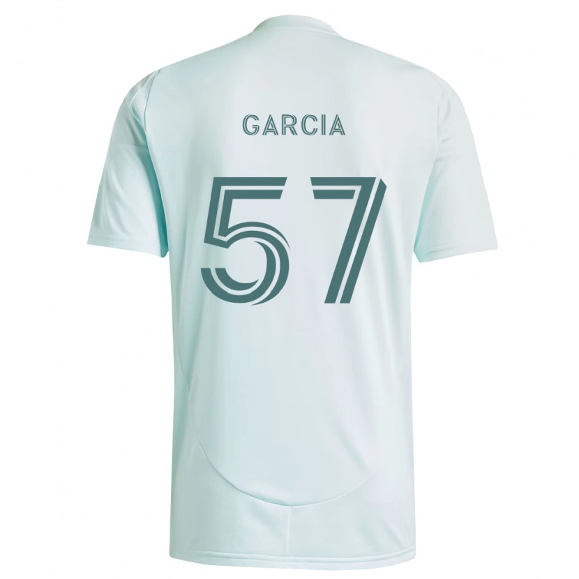 Danxen Børn Rogelio Garcia #57 Hvid Lysegrøn Udebane Spillertrøjer 2026/27 Trøje T-Shirt