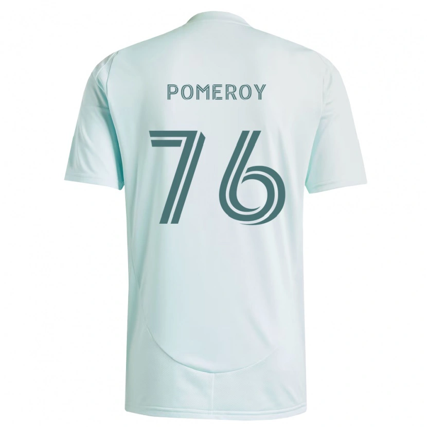 Danxen Børn Jack Pomeroy #76 Hvid Lysegrøn Udebane Spillertrøjer 2026/27 Trøje T-Shirt