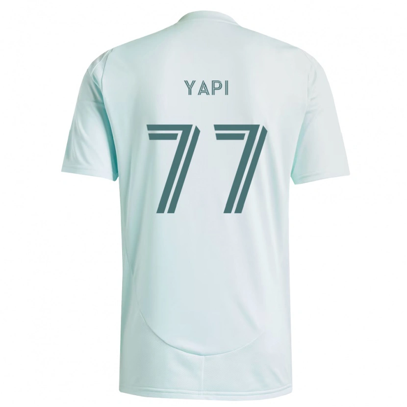 Danxen Børn Darren Yapi #77 Hvid Lysegrøn Udebane Spillertrøjer 2026/27 Trøje T-Shirt
