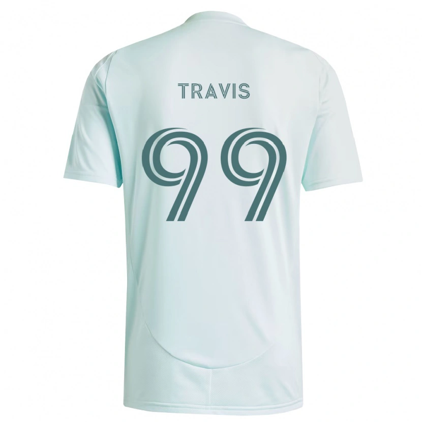 Danxen Børn Jackson Travis #99 Hvid Lysegrøn Udebane Spillertrøjer 2026/27 Trøje T-Shirt