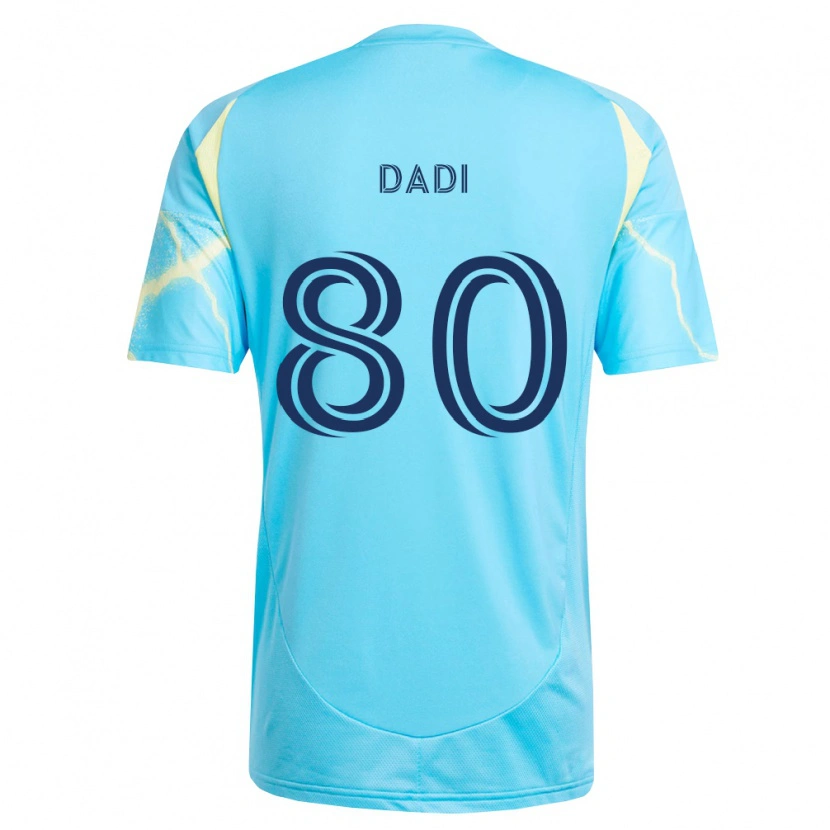 Danxen Børn Paco Dadi #80 Lyseblå Sort Lys Gul Udebane Spillertrøjer 2026/27 Trøje T-Shirt