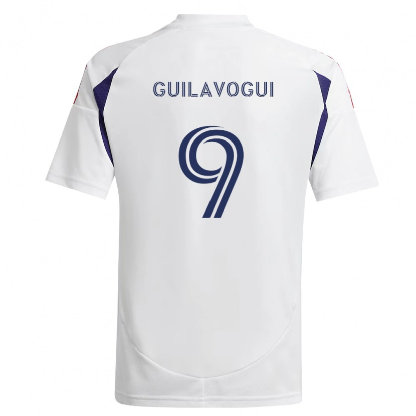 Danxen Børn Morgan Guilavogui #9 Kongelig Blå Rød Brun Udebane Spillertrøjer 2026/27 Trøje T-Shirt