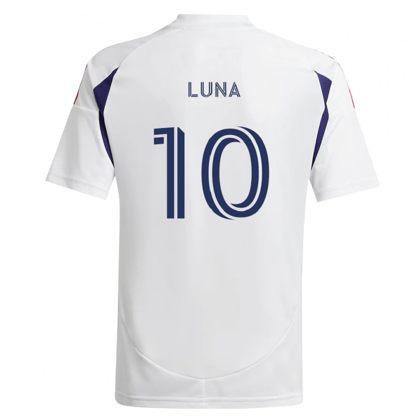 Danxen Børn Diego Luna #10 Kongelig Blå Rød Brun Udebane Spillertrøjer 2026/27 Trøje T-Shirt