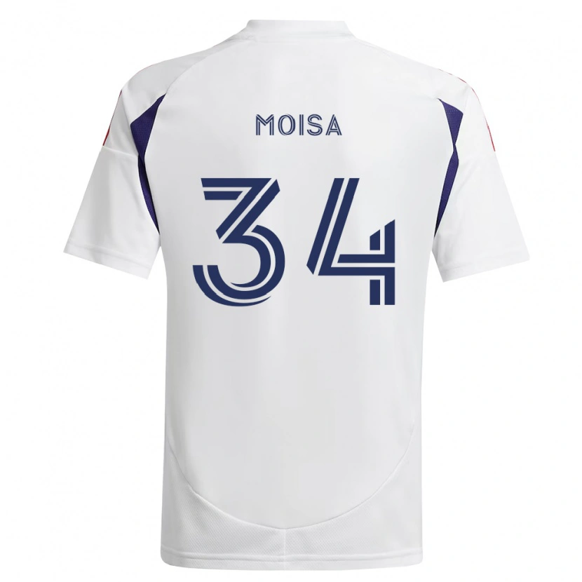 Danxen Børn Luca Moisa #34 Kongelig Blå Rød Brun Udebane Spillertrøjer 2026/27 Trøje T-Shirt