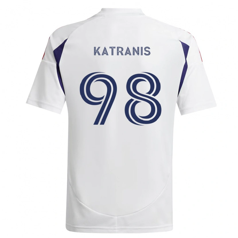 Danxen Børn Alexandros Katranis #98 Kongelig Blå Rød Brun Udebane Spillertrøjer 2026/27 Trøje T-Shirt