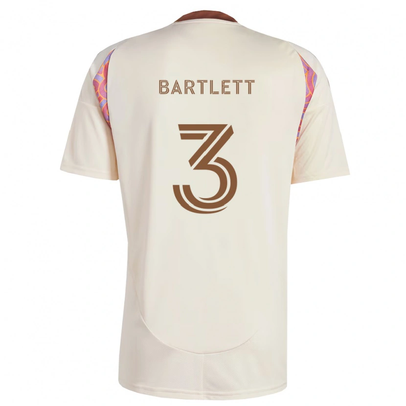 Danxen Børn Lucas Bartlett #3 Råhvid Pink Udebane Spillertrøjer 2026/27 Trøje T-Shirt