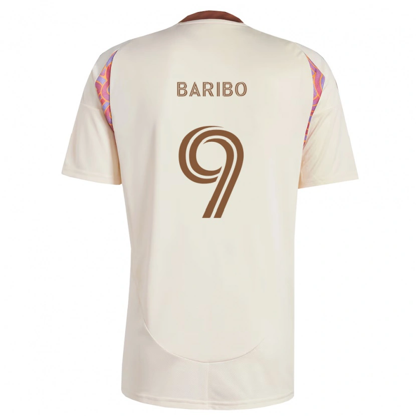Danxen Børn Tai Baribo #9 Råhvid Pink Udebane Spillertrøjer 2026/27 Trøje T-Shirt