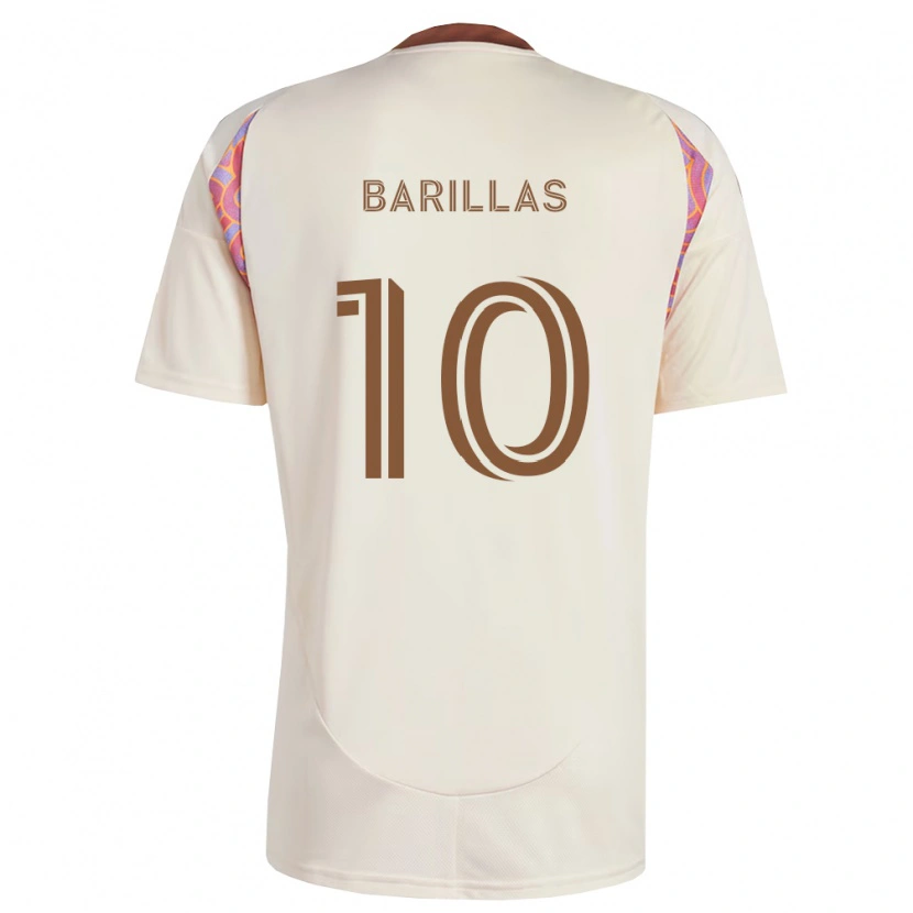 Danxen Børn Mayson Barillas #10 Råhvid Pink Udebane Spillertrøjer 2026/27 Trøje T-Shirt