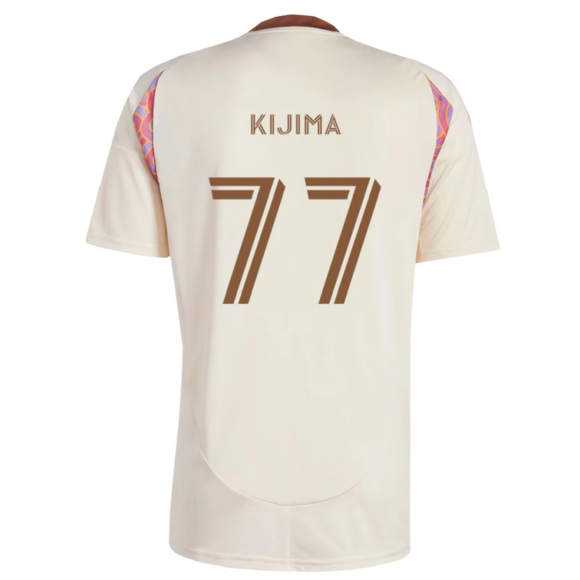 Danxen Børn Hosei Kijima #77 Råhvid Pink Udebane Spillertrøjer 2026/27 Trøje T-Shirt