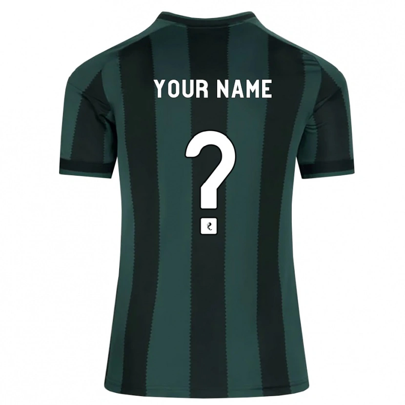 Danxen Børn Dit Navn #0 Mørk Skifergrå Sort Udebane Spillertrøjer 2026/27 Trøje T-Shirt