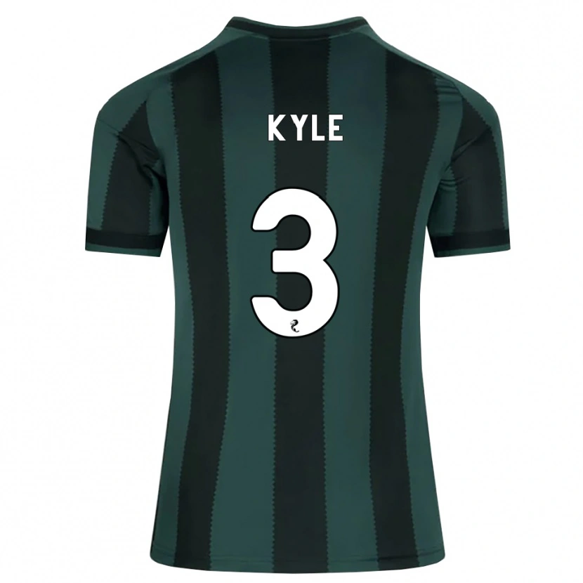 Danxen Børn Andrew Kyle #3 Mørk Skifergrå Sort Udebane Spillertrøjer 2026/27 Trøje T-Shirt