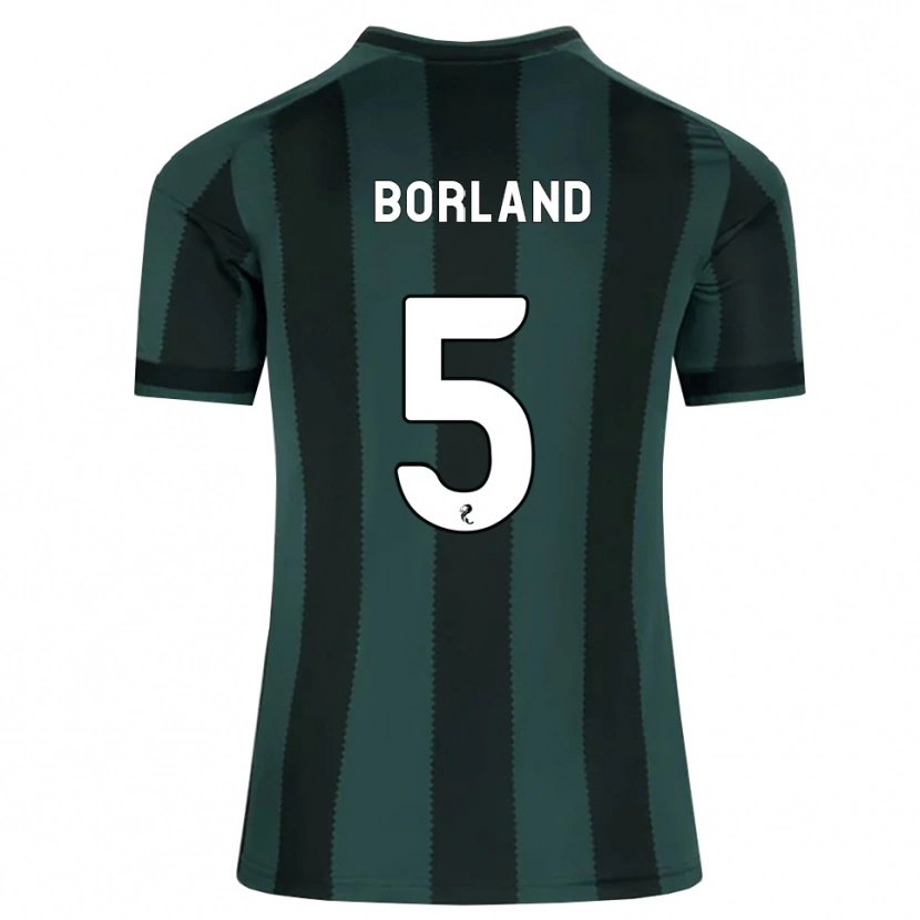 Danxen Børn Hayden Borland #5 Mørk Skifergrå Sort Udebane Spillertrøjer 2026/27 Trøje T-Shirt