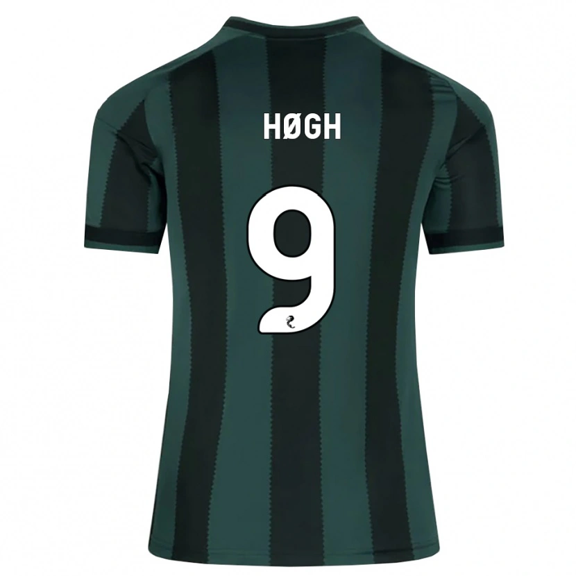 Danxen Børn Kasper Høgh #9 Mørk Skifergrå Sort Udebane Spillertrøjer 2026/27 Trøje T-Shirt