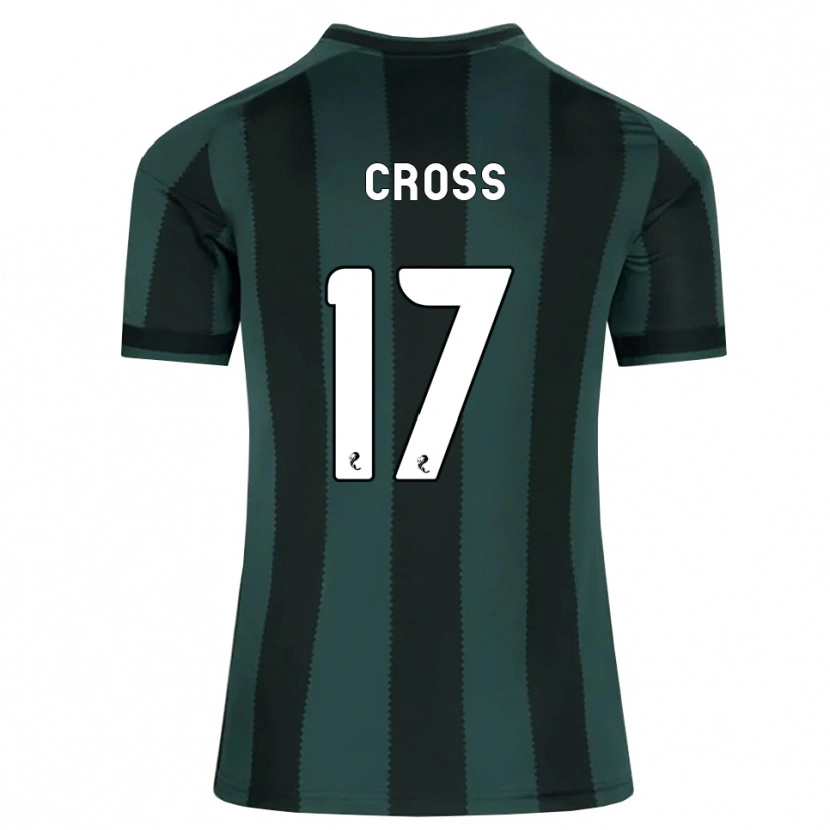 Danxen Børn Morgan Cross #17 Mørk Skifergrå Sort Udebane Spillertrøjer 2026/27 Trøje T-Shirt