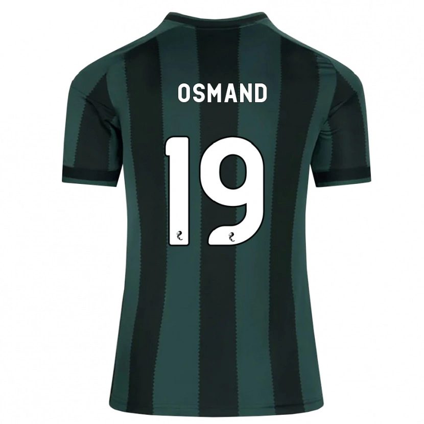 Danxen Børn Callum Osmand #19 Mørk Skifergrå Sort Udebane Spillertrøjer 2026/27 Trøje T-Shirt