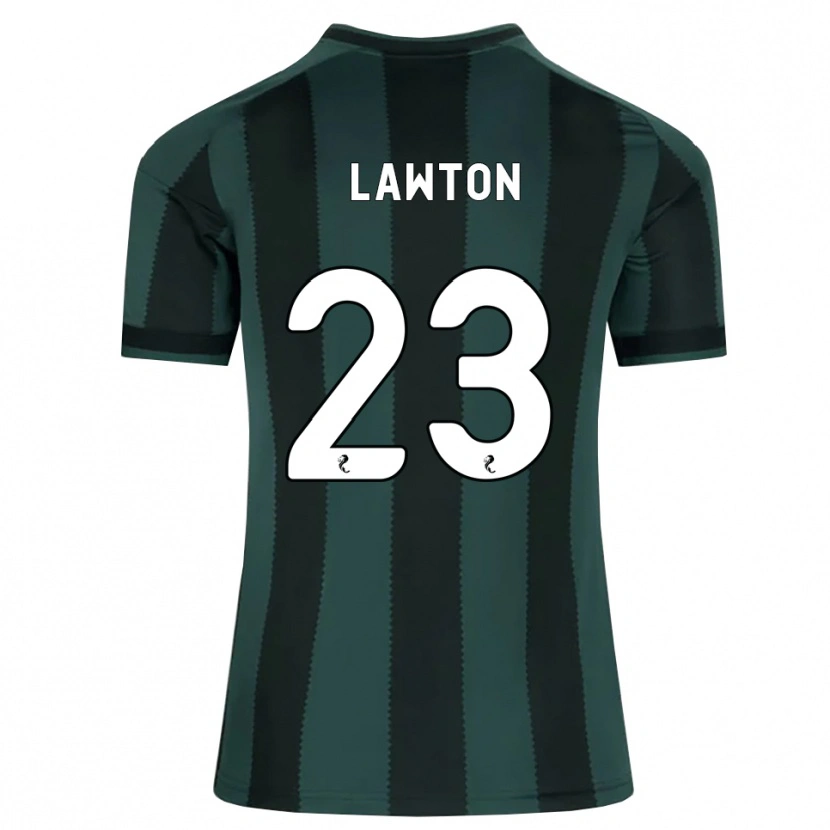 Danxen Børn Emma Lawton #23 Mørk Skifergrå Sort Udebane Spillertrøjer 2026/27 Trøje T-Shirt