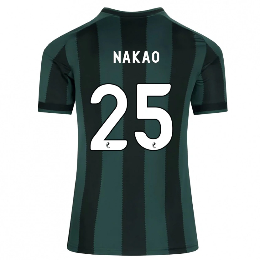 Danxen Børn Momo Nakao #25 Mørk Skifergrå Sort Udebane Spillertrøjer 2026/27 Trøje T-Shirt
