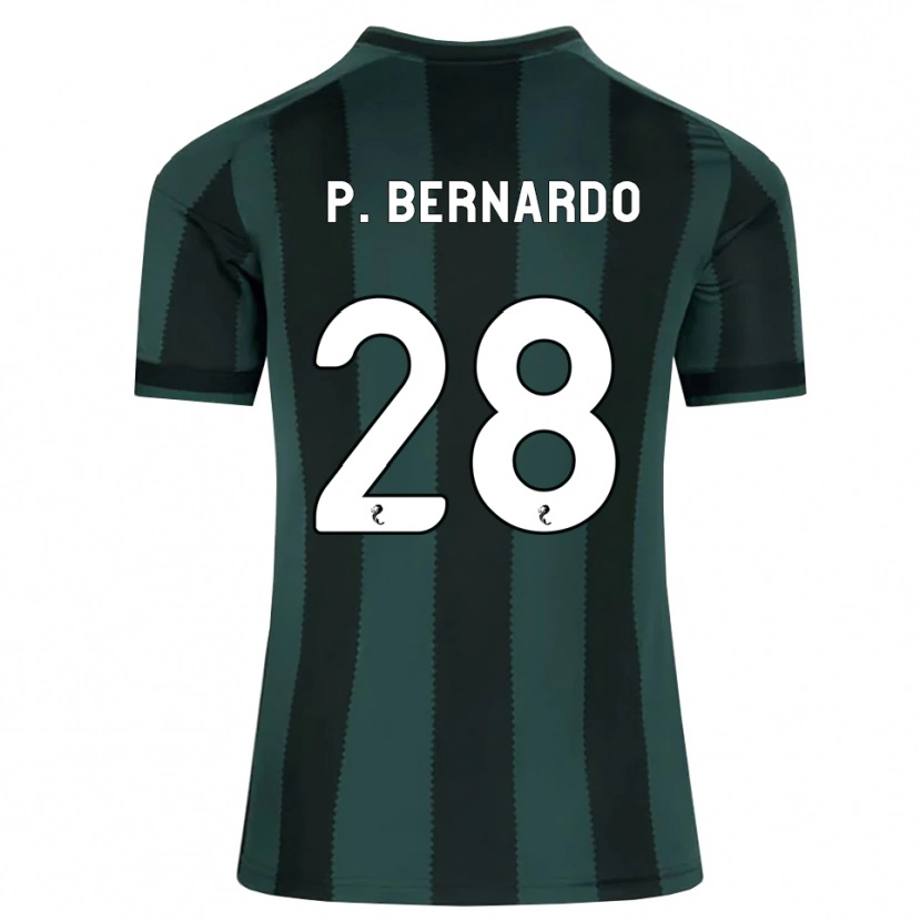 Danxen Børn Paulo Bernardo #28 Mørk Skifergrå Sort Udebane Spillertrøjer 2026/27 Trøje T-Shirt