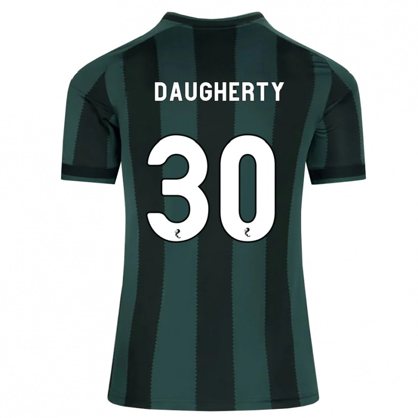 Danxen Børn Kelsey Daugherty #30 Mørk Skifergrå Sort Udebane Spillertrøjer 2026/27 Trøje T-Shirt