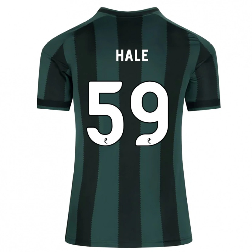 Danxen Børn Finlay Hale #59 Mørk Skifergrå Sort Udebane Spillertrøjer 2026/27 Trøje T-Shirt